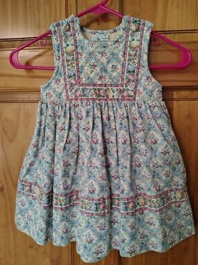 Vera Bradley Light Blue Floral Quilted Dress